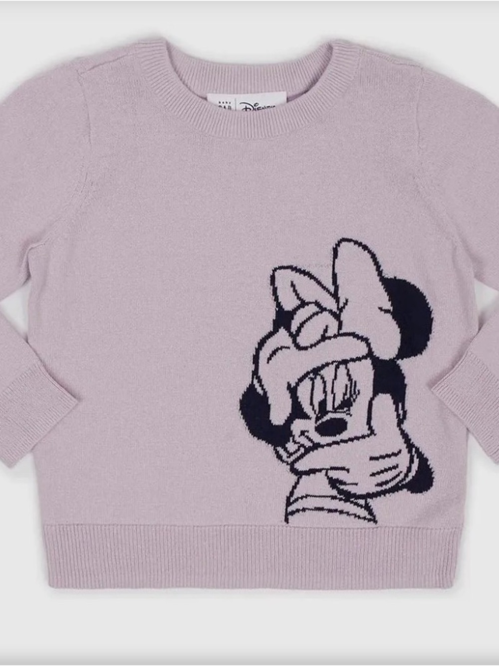 Gap/ Disney Lilac Minnie Mouse Crewneck Sweater
